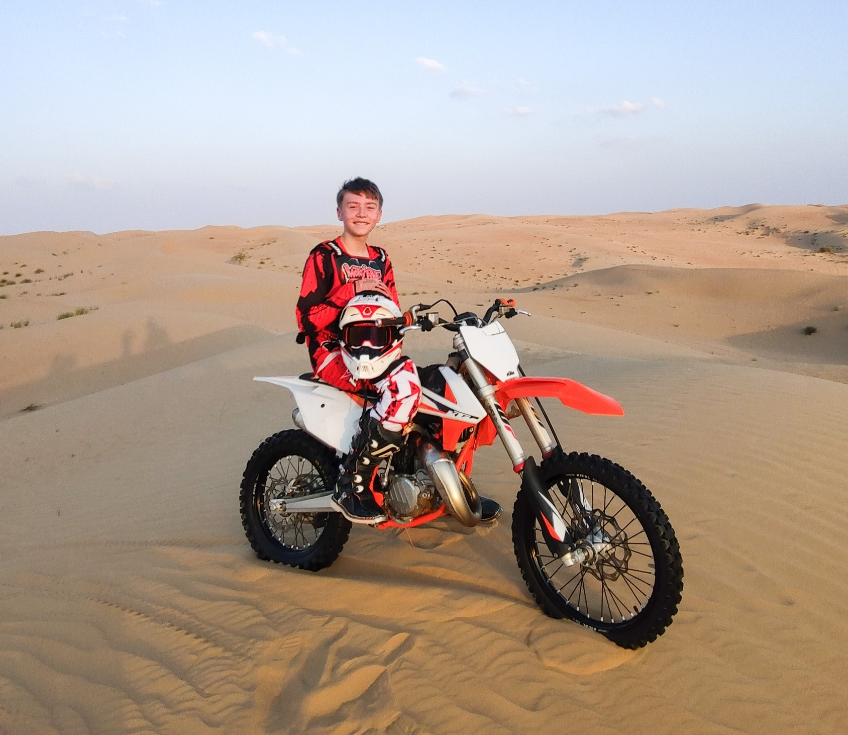 kids dirt-bike training with MotoZone Dubai